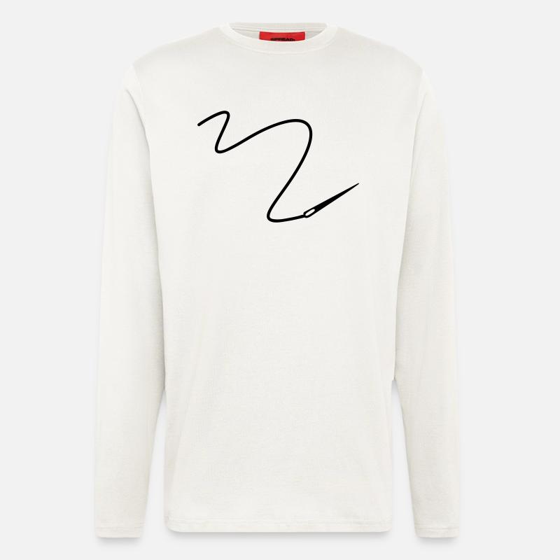 Needle with thread - Longsleeve - made by SPREAD  - OFF WHITE