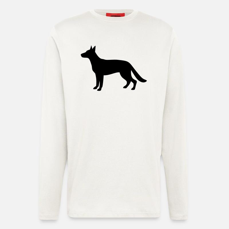 German / Belgian Shepherd Dog - Longsleeve - made by SPREAD  - OFF WHITE