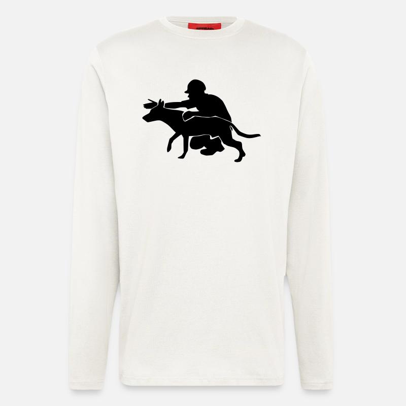 Rettungshund_cb2 - Langarmshirt - made by SPREAD  - OFF WHITE