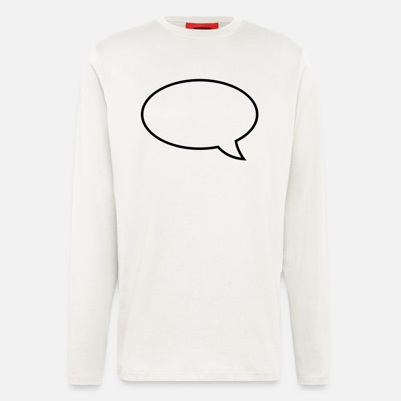 sprechblase__f1 - Langarmshirt - made by SPREAD  - OFF WHITE