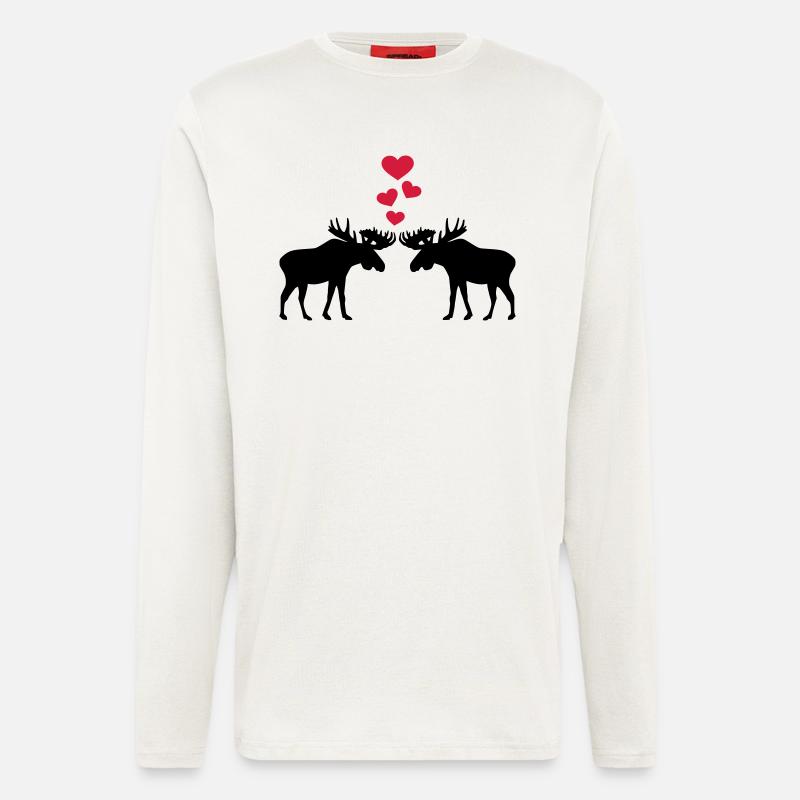 Elch - Langarmshirt - made by SPREAD  - OFF WHITE