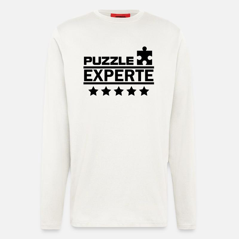 puzzle experte - Langarmshirt - made by SPREAD  - OFF WHITE