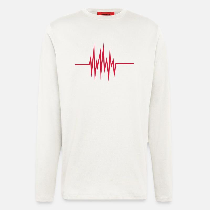 frequenz - puls - Langarmshirt - made by SPREAD  - OFF WHITE
