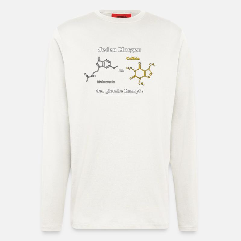 melatonin_vs_coffein_2_mp - Longsleeve - made by SPREAD  - OFF WHITE