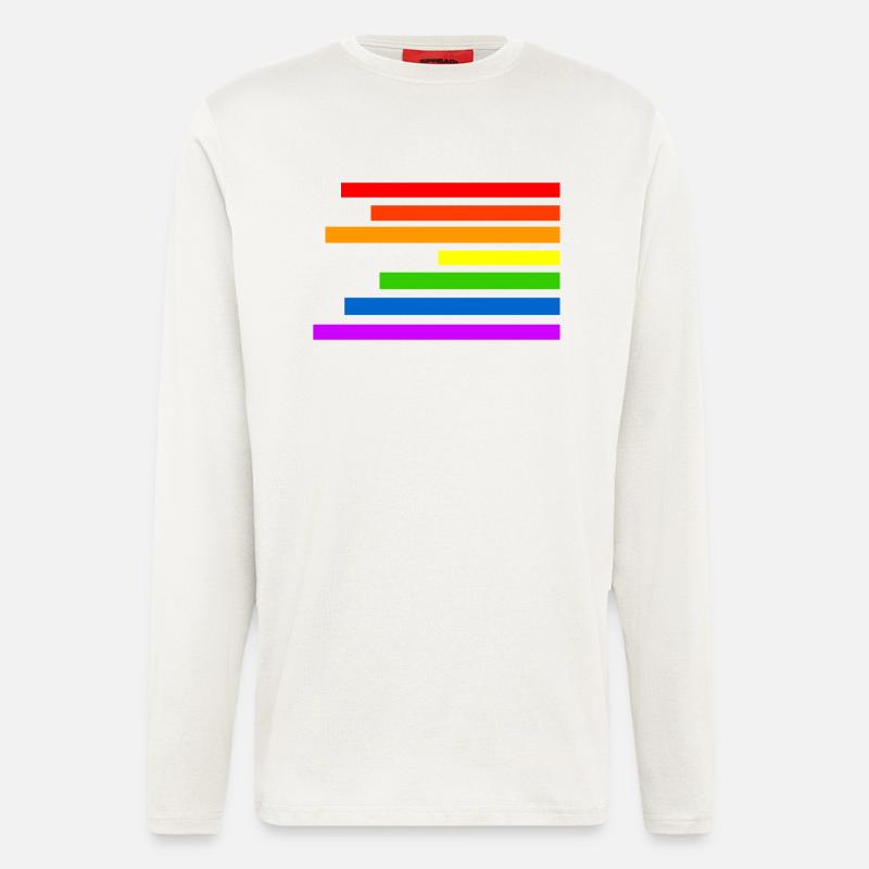 Regenbogen - Langarmshirt - made by SPREAD  - OFF WHITE