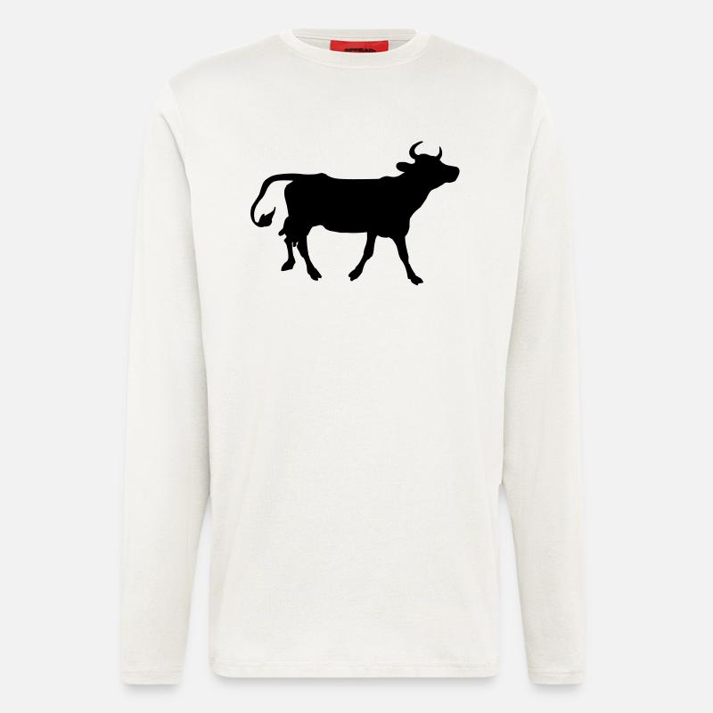 Kuh - Manches longues bio décontracté fabriqué en UE - OFF WHITE
