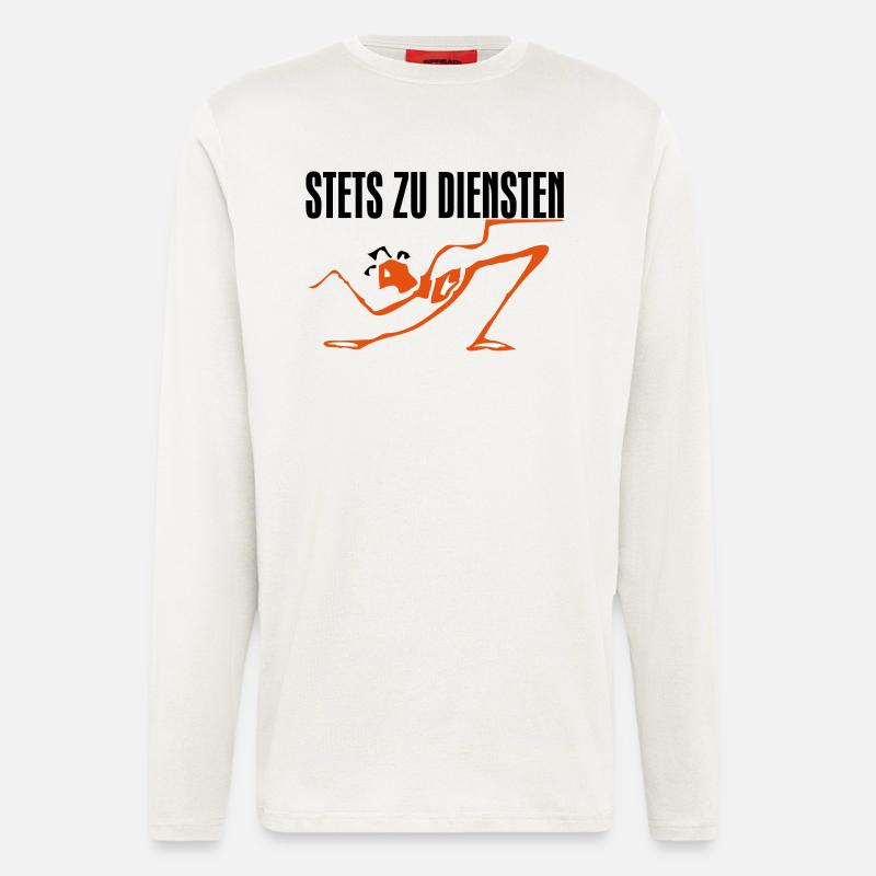 Stets zu Diensten - Langarmshirt - made by SPREAD  - OFF WHITE
