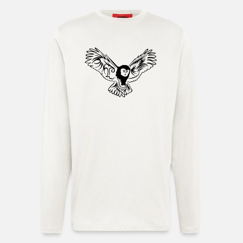owl - Langarmshirt - made by SPREAD  - OFF WHITE
