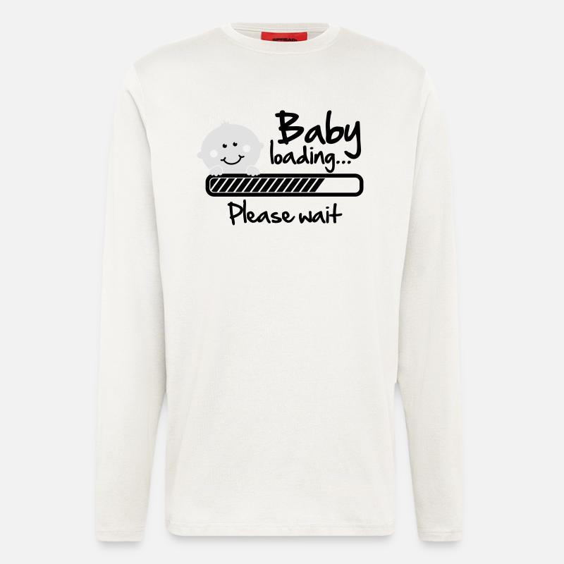 Baby loading - please wait - Langarmshirt - made by SPREAD - OFF WHITE