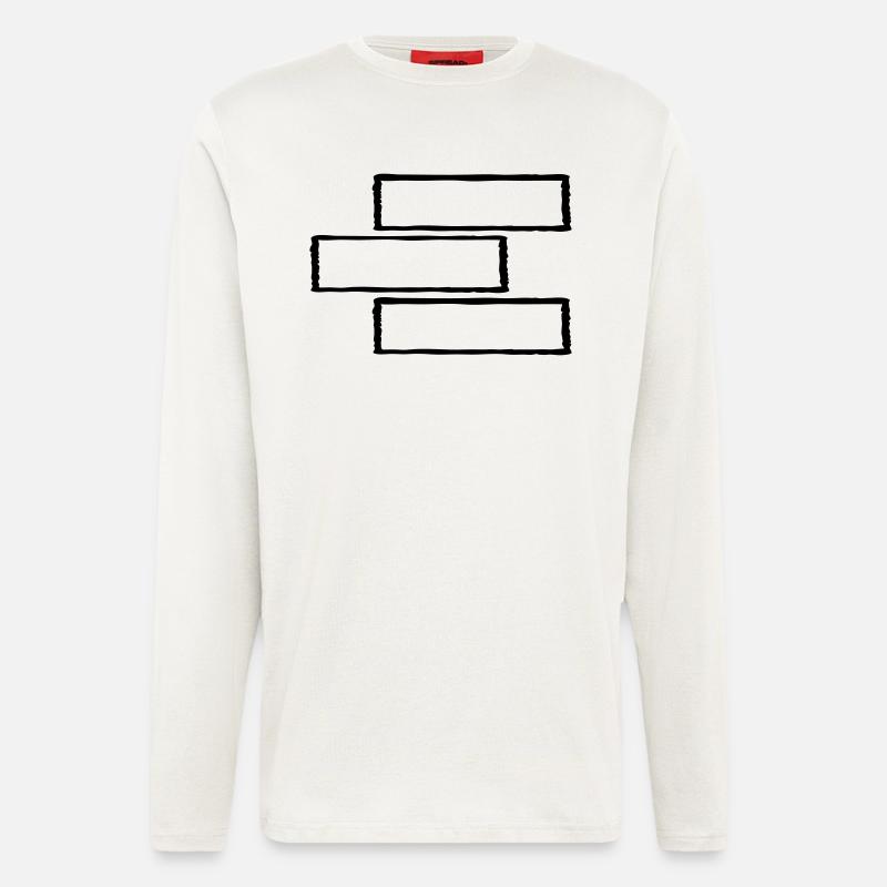 3 rectangular frame - Longsleeve - made by SPREAD  - OFF WHITE