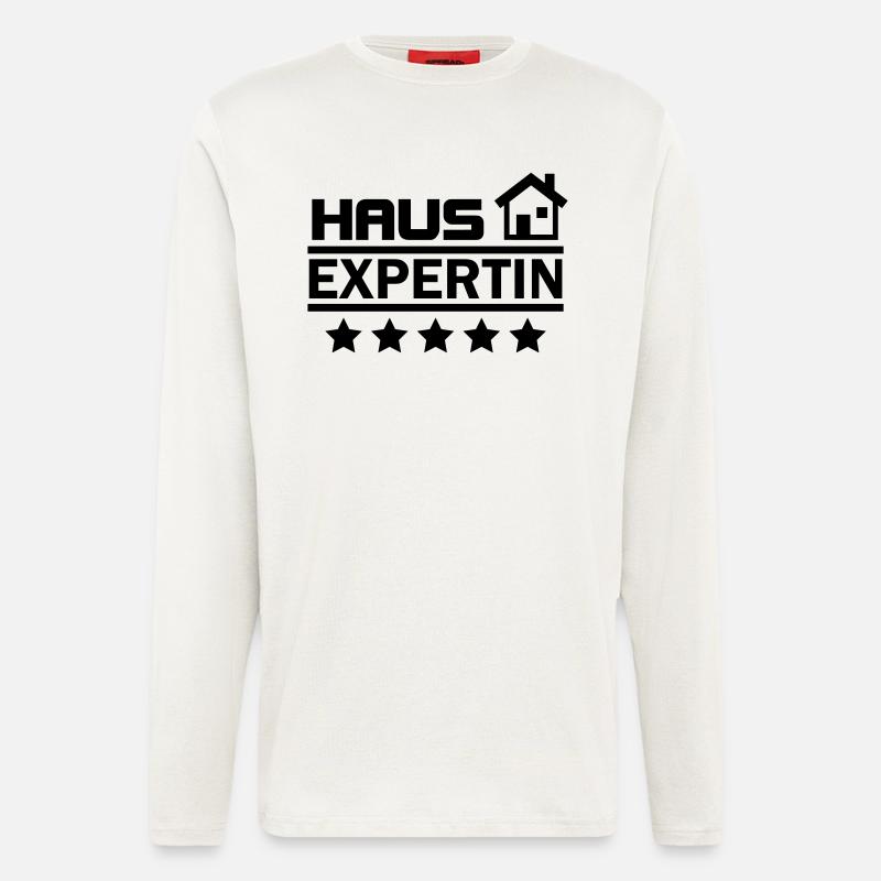 haus expertin - Langarmshirt - made by SPREAD  - OFF WHITE