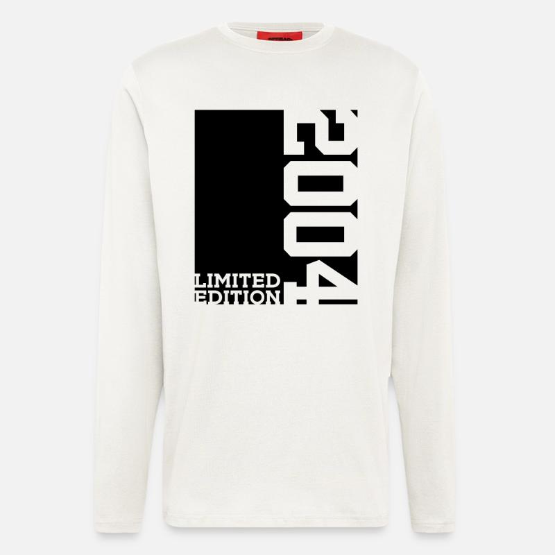 ÉDITION LIMITÉE 2004 22E ANNIVERSAIRE - Manches longues bio décontracté fabriqué en UE - OFF WHITE