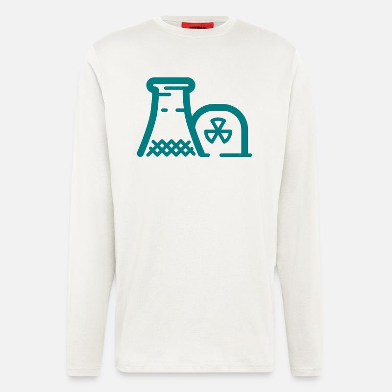 Atomkraftwerk - Langarmshirt - made by SPREAD  - OFF WHITE
