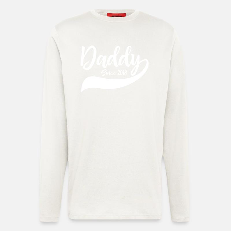 Daddy since 2018 - Longsleeve - made by SPREAD  - OFF WHITE