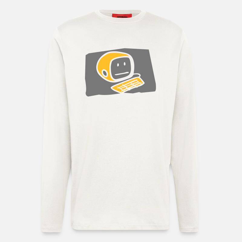 computer2_c - Longsleeve - made by SPREAD  - OFF WHITE