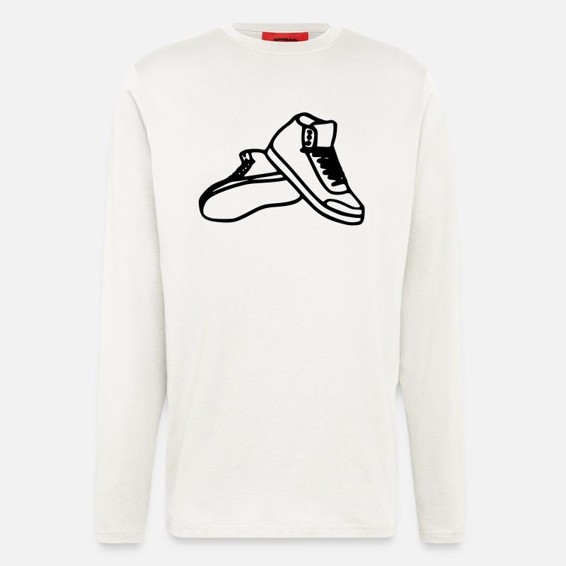 schuh - Langarmshirt - made by SPREAD  - OFF WHITE