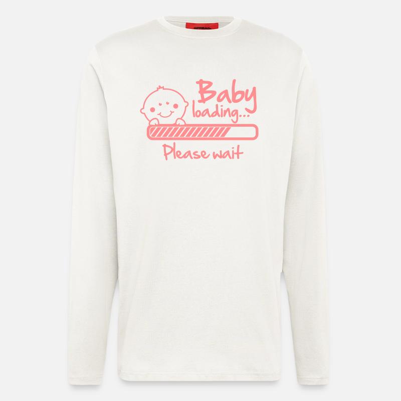 Baby loading - please wait - Langarmshirt - made by SPREAD  - OFF WHITE