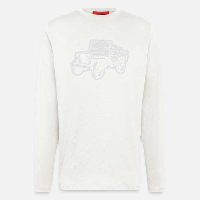 Jeep (Differenzbild) - Langarmshirt - made by SPREAD  - OFF WHITE
