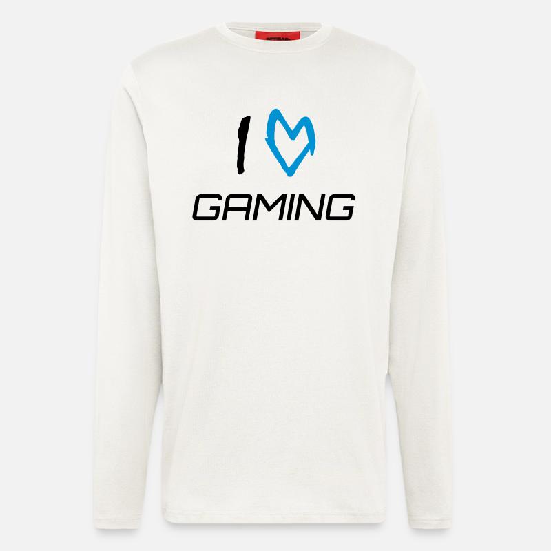I love gaming - Langarmshirt - made by SPREAD  - OFF WHITE