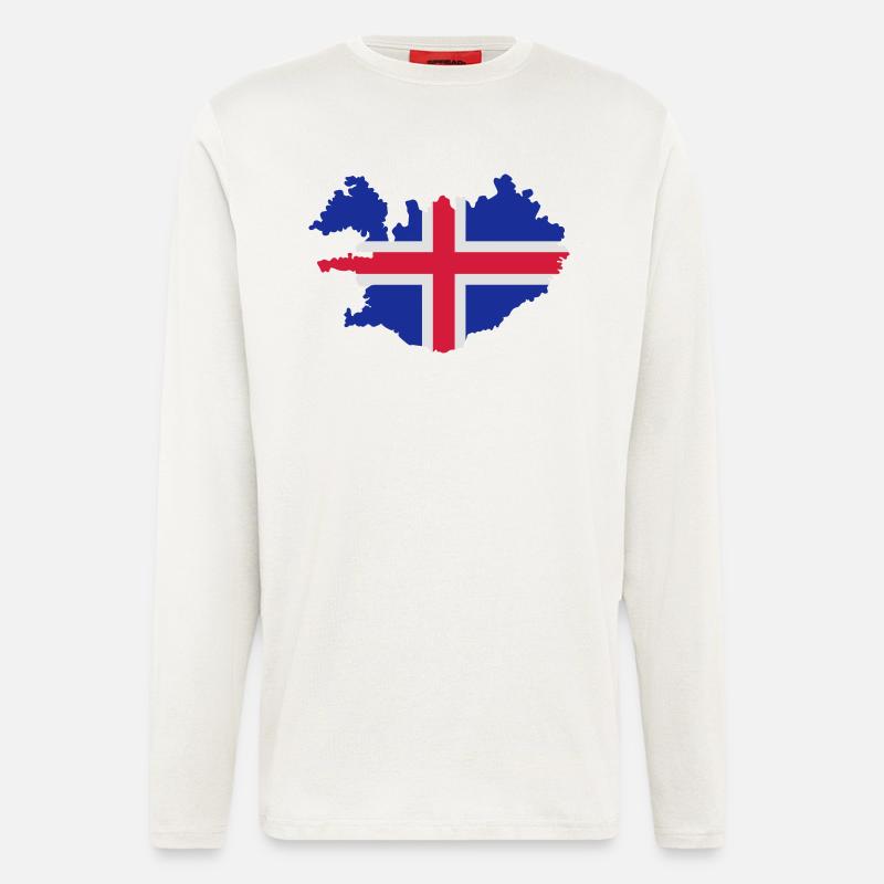 Island - Langarmshirt - made by SPREAD  - OFF WHITE