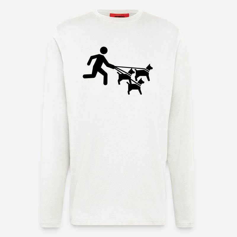 Hundesitter - Langarmshirt - made by SPREAD  - OFF WHITE