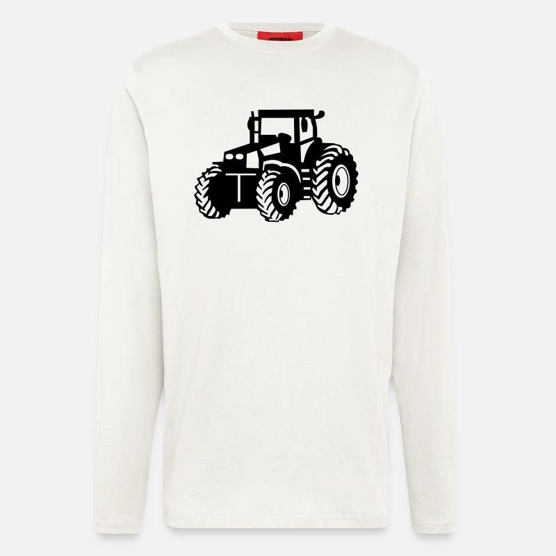 traktor_001 - Langarmshirt - made by SPREAD  - OFF WHITE