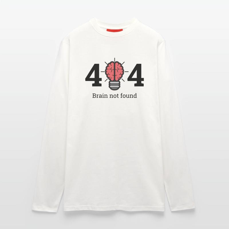 404 - brain not found Longsleeve - made by SPREAD 