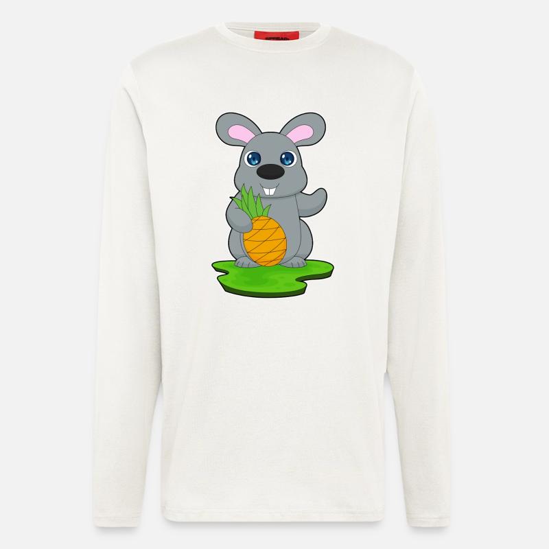 Bunny Pineapple Fruit - Longsleeve - made by SPREAD  - OFF WHITE