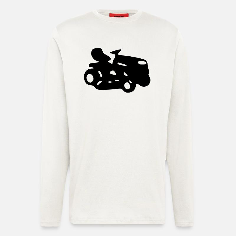 Aufsitzmäher/Rasentraktor - Langarmshirt - made by SPREAD  - OFF WHITE