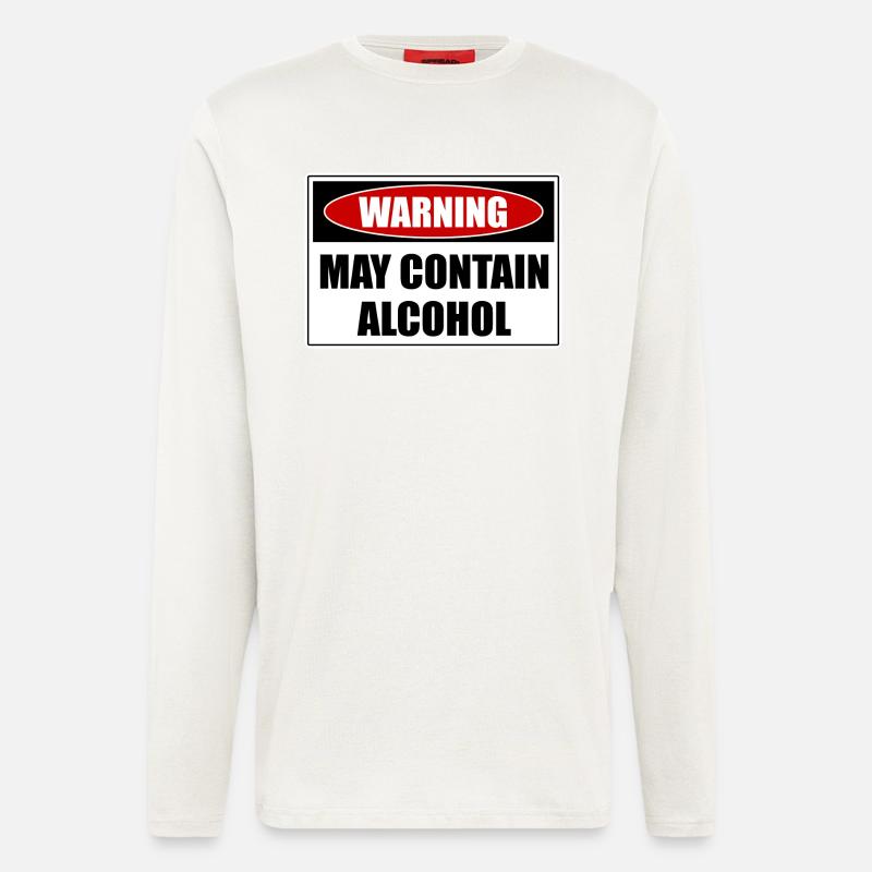 May Contain Alcohol - Langarmshirt - made by SPREAD  - OFF WHITE