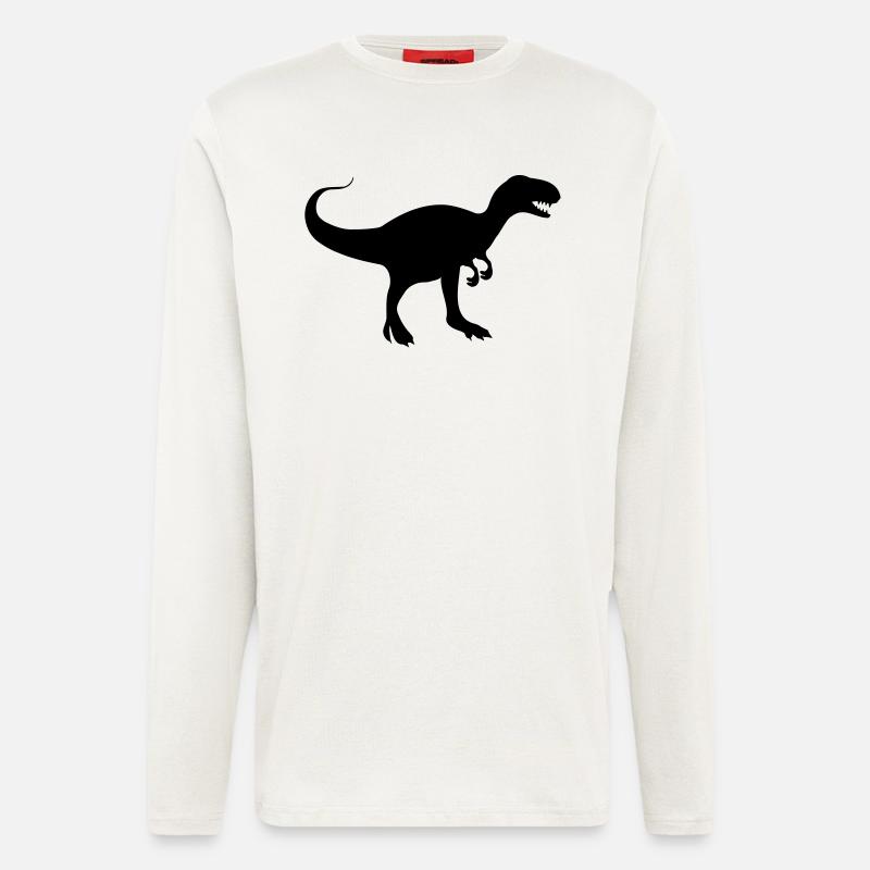 dinosaurier_rex - Langarmshirt - made by SPREAD  - OFF WHITE