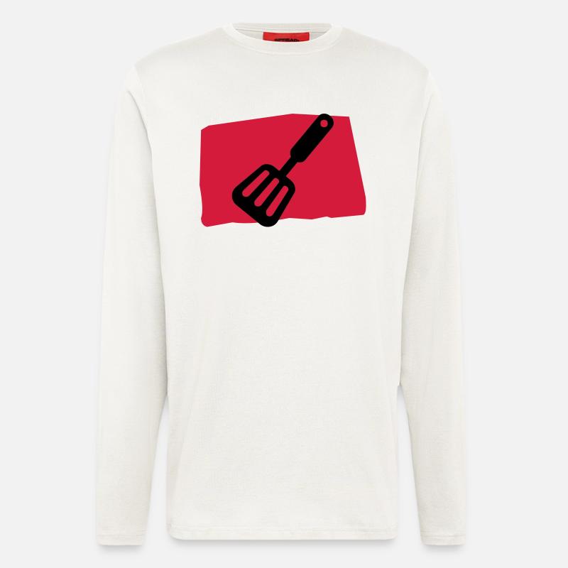 pfannenwender_c2 - Langarmshirt - made by SPREAD  - OFF WHITE