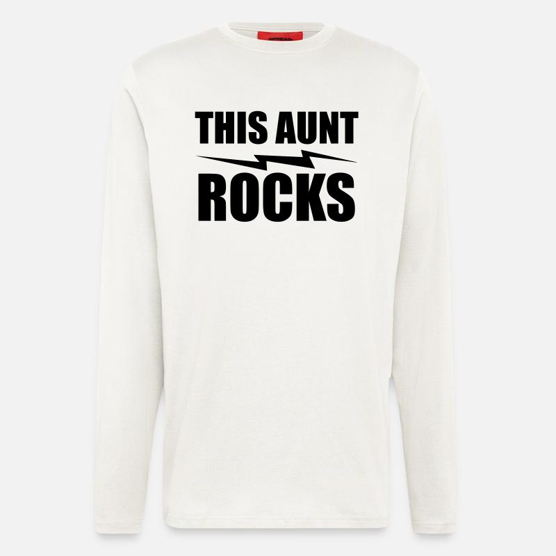 this aunt rocks - Longsleeve - made by SPREAD  - OFF WHITE