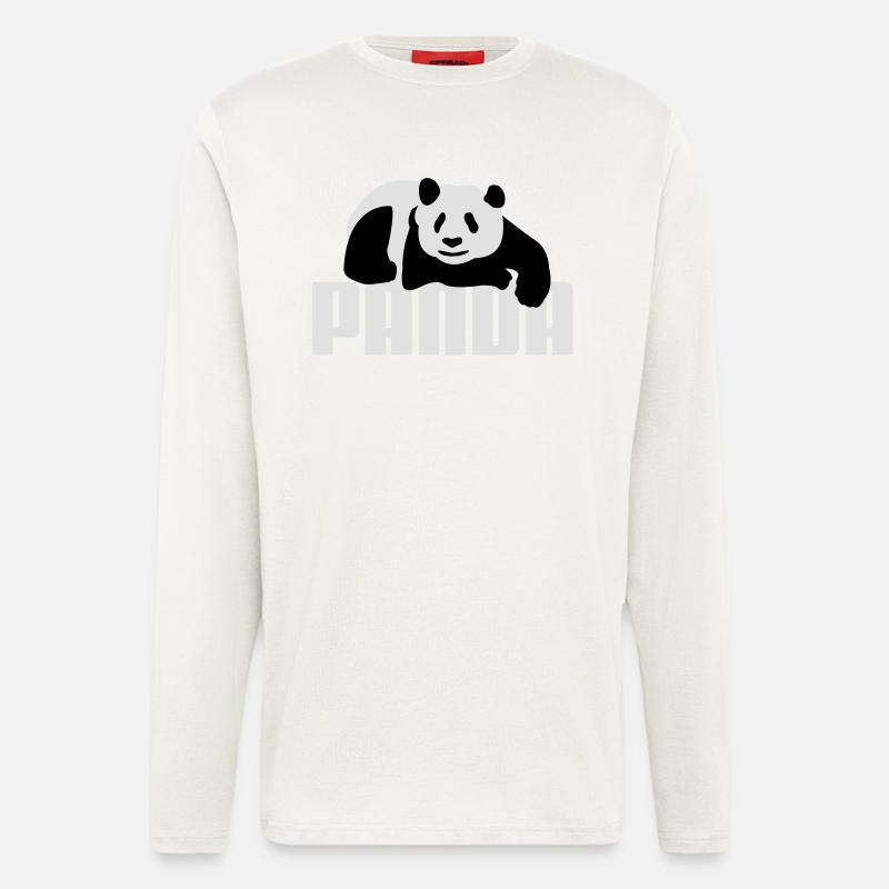 Pandabär - Langarmshirt - made by SPREAD  - OFF WHITE