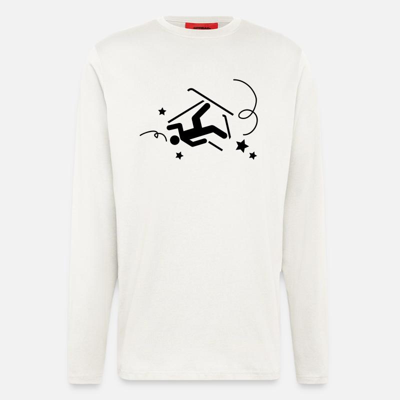 Ski Accident - Langarmshirt - made by SPREAD  - OFF WHITE