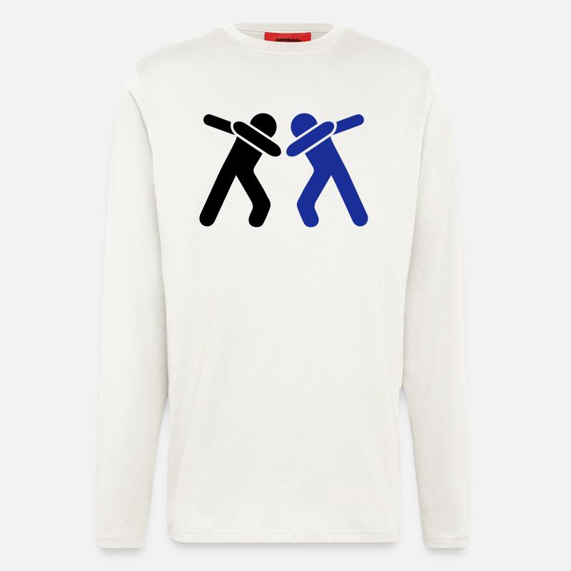 dabbing team man - Langarmshirt - made by SPREAD  - OFF WHITE