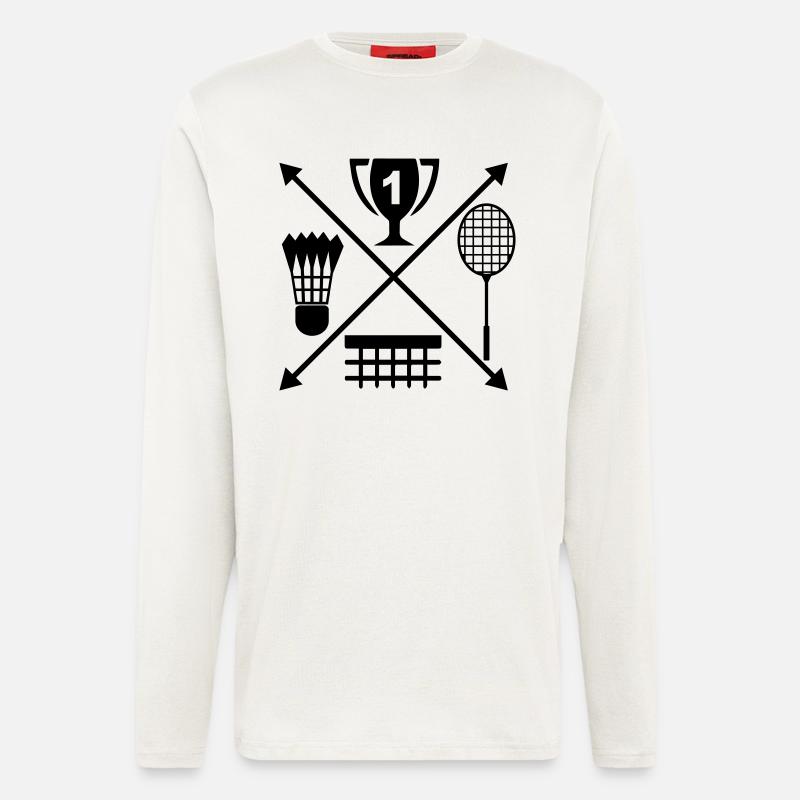 Badminton - Langarmshirt - made by SPREAD  - OFF WHITE