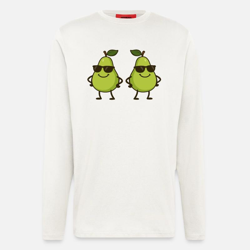 Pear Comic Cool 2 - Longsleeve - made by SPREAD  - OFF WHITE