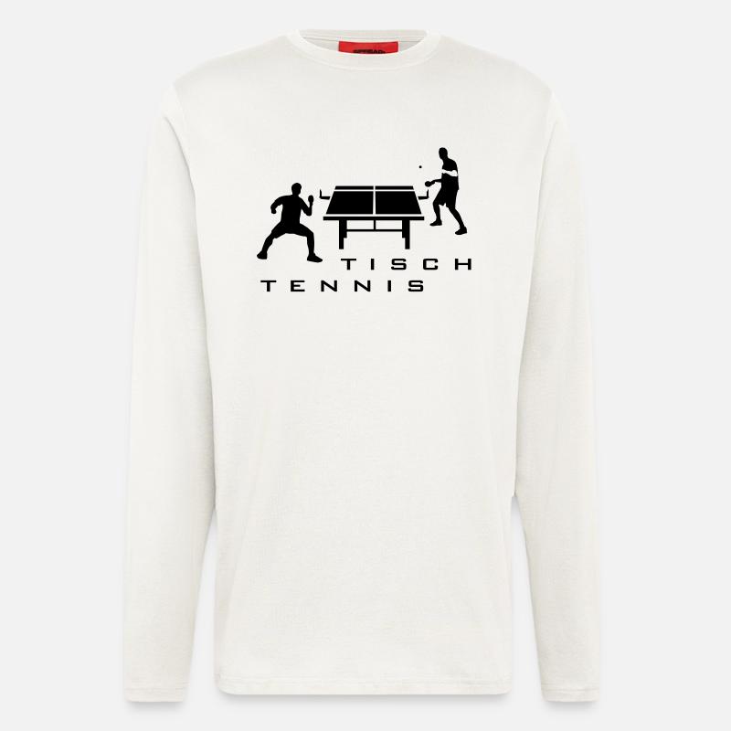 table_tennis_052012_h_1c - Longsleeve - made by SPREAD  - OFF WHITE