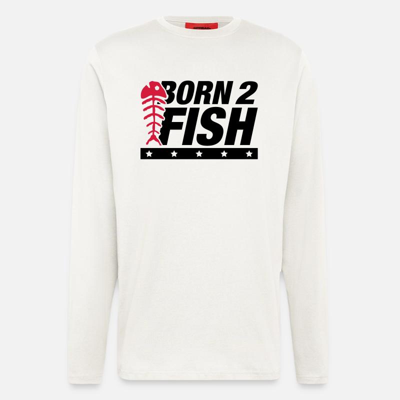 born_2_fish_wo2 - Langarmshirt - made by SPREAD  - OFF WHITE