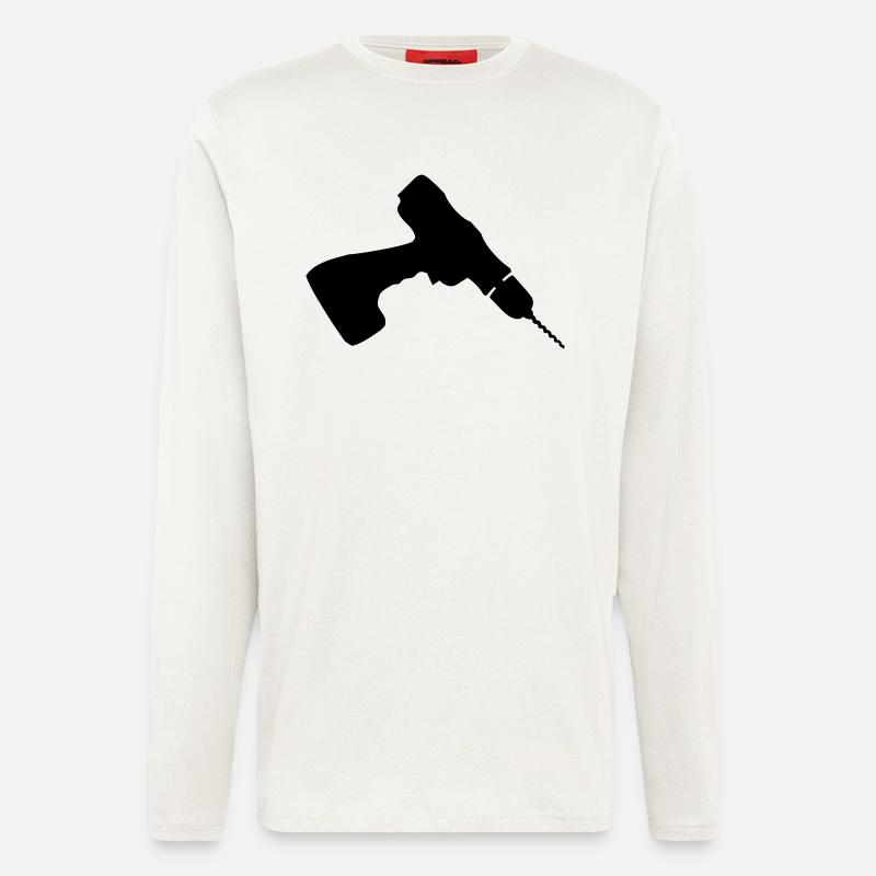 Cordless Drill - Longsleeve - made by SPREAD  - OFF WHITE