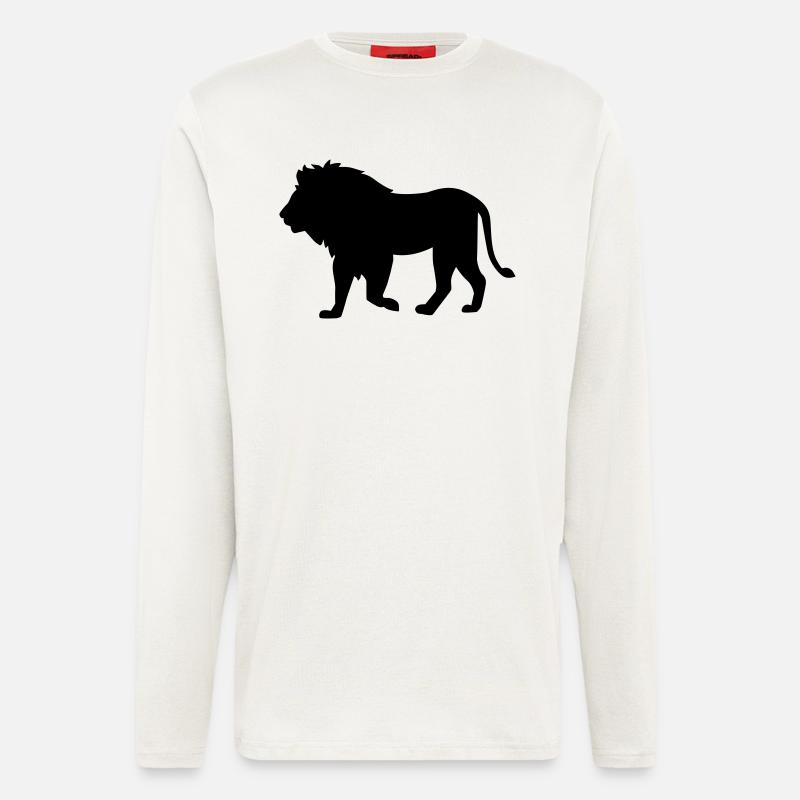 Löwe - Langarmshirt - made by SPREAD  - OFF WHITE