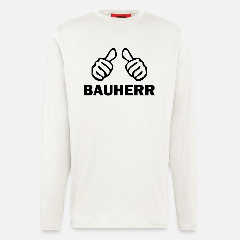 bauherr - Langarmshirt - made by SPREAD  - OFF WHITE
