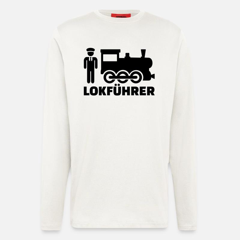 Lokführer - Langarmshirt - made by SPREAD  - OFF WHITE