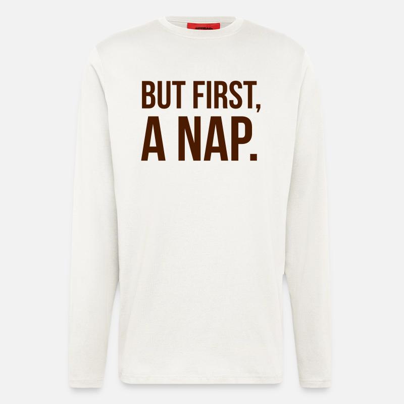 But first a NAP - Manches longues bio décontracté fabriqué en UE - OFF WHITE