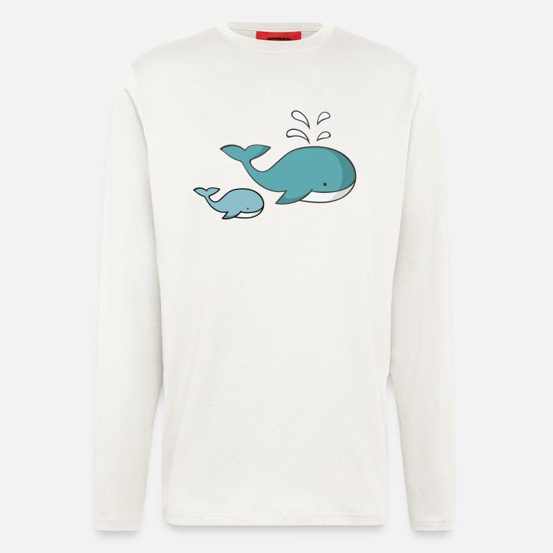 Wal - Langarmshirt - made by SPREAD  - OFF WHITE