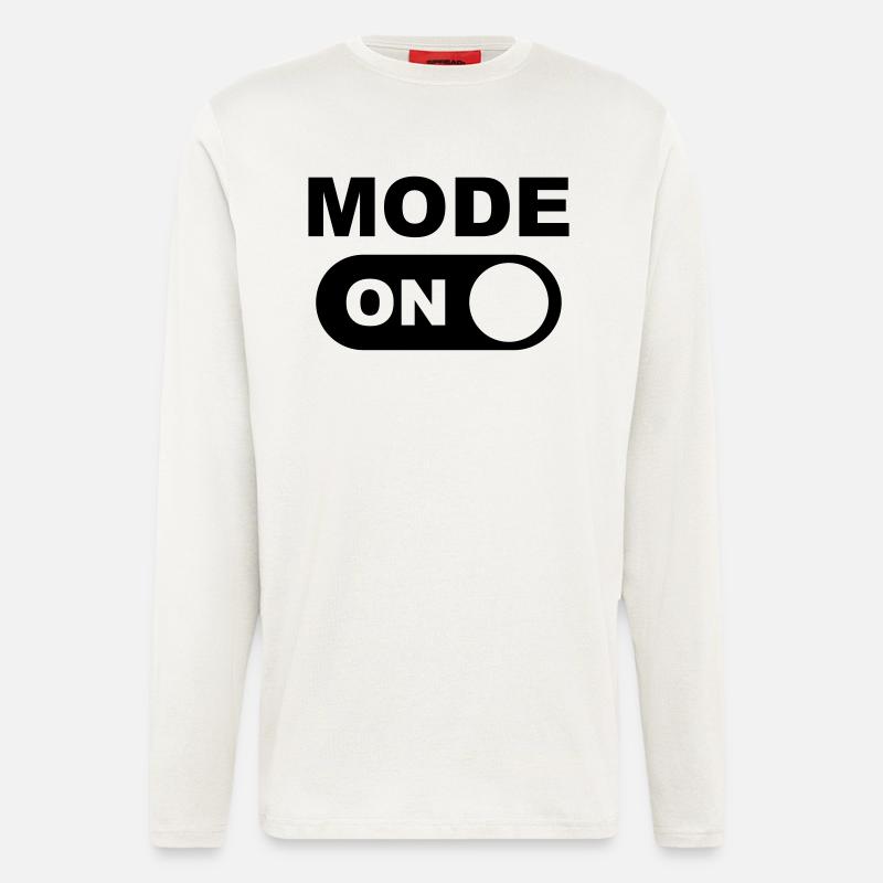 Mode On (Muster) - Longsleeve - made by SPREAD  - OFF WHITE