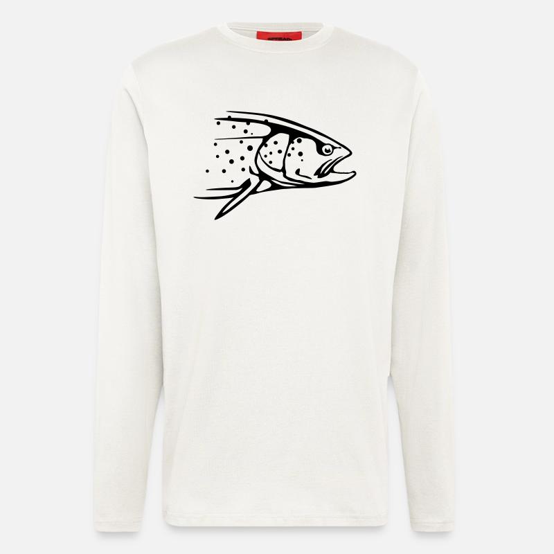 Forelle - Langarmshirt - made by SPREAD  - OFF WHITE