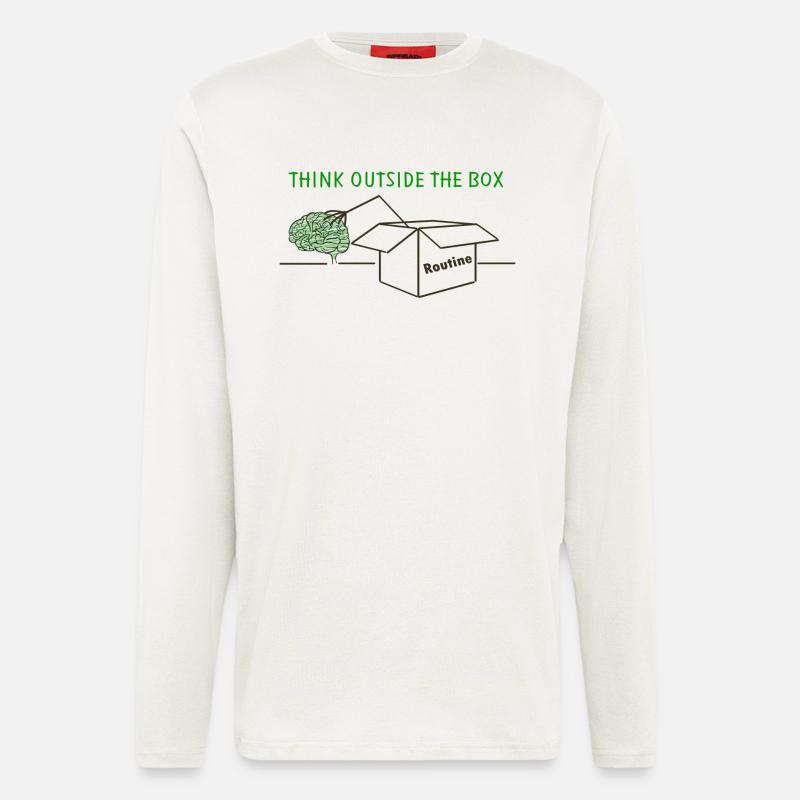 Think Outside The Box - Langarmshirt - made by SPREAD  - OFF WHITE