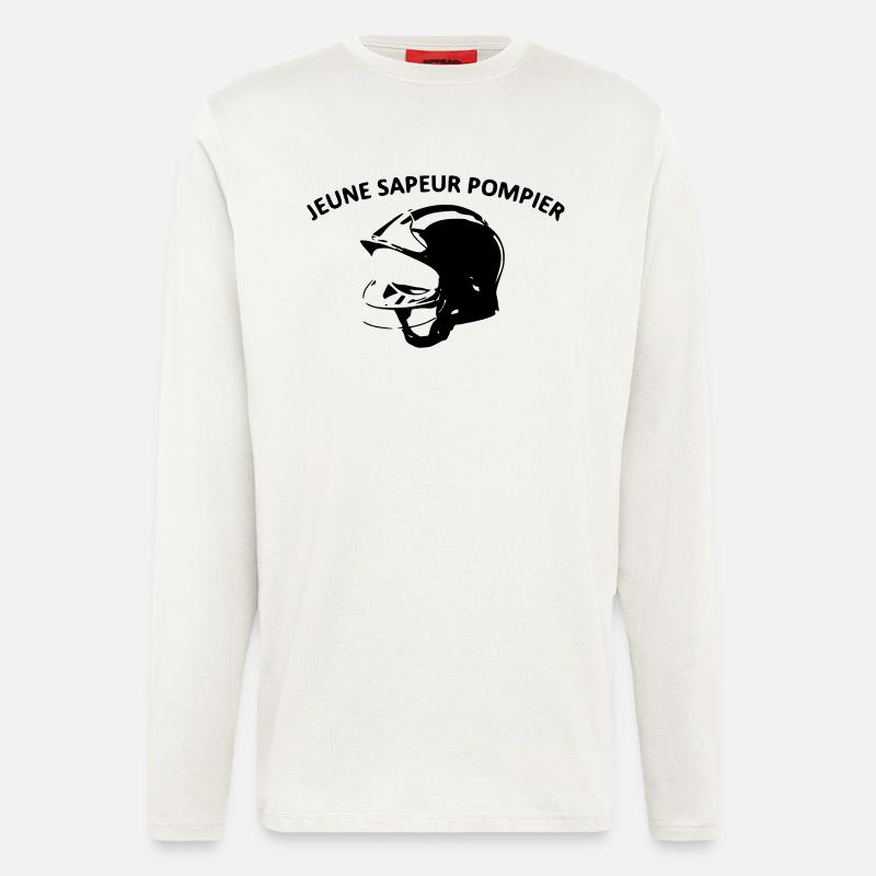 jungen Feuerwehrmann - Langarmshirt - made by SPREAD  - OFF WHITE